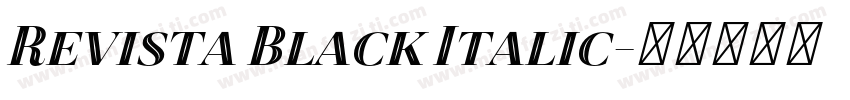 Revista Black Italic字体转换